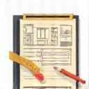 Icon representing custom home decoration consultation