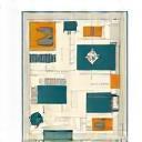 Icon representing space planning and arrangement